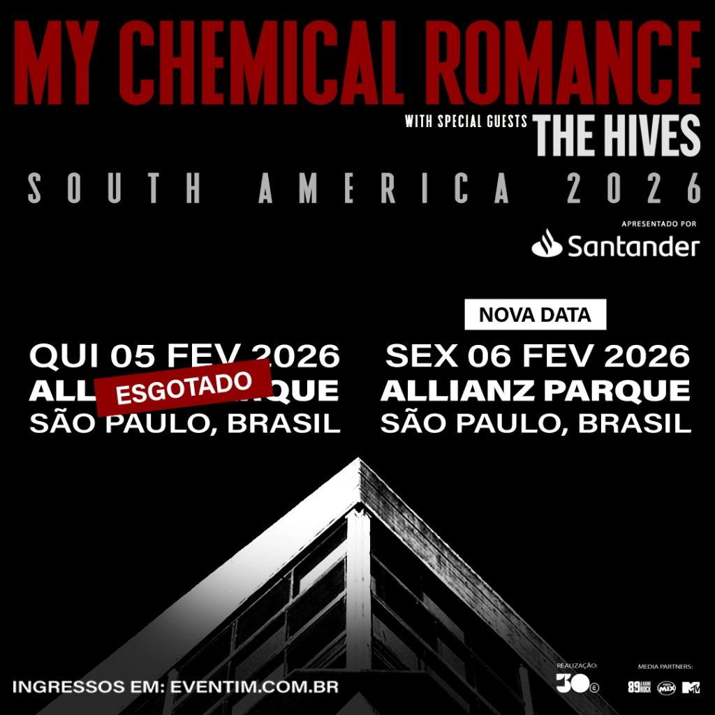 My Chemical Romance retorna ao Brasil para duas apresentações